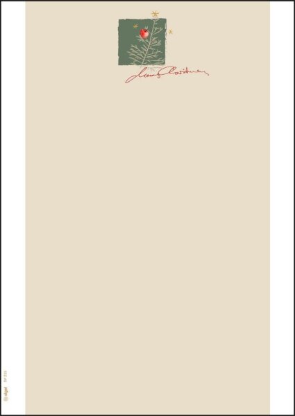 SIGEL Weihnachtsbriefpapier White Apple Motiv DIN A4 90 g/qm 100 Blatt