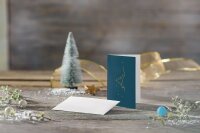 10 SIGEL Weihnachtskarten Christmas Tree petrol DIN A6