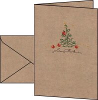 SIGEL Weihnachtskarten Christmas with Apples DS075 DIN A6