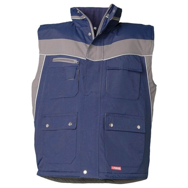 PLANAM® unisex Winterweste PLALINE marine, zink Größe XL