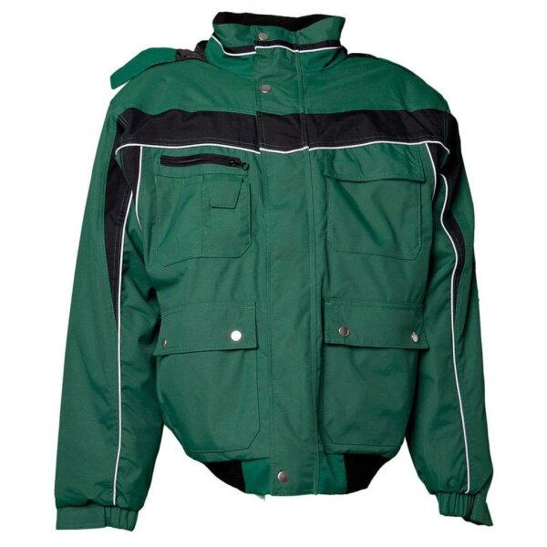 PLANAM® unisex Arbeitsjacke PLALINE grün, schwarz Größe L