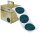 SIGEL Aufkleber Christmas Tree petrol Weihnachtsbäume, petrol 47,0 x 47,0 mm, 20