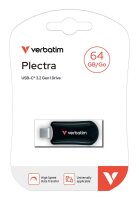 verbatim USB-Stick Plectra schwarz 64 GB, 1 St.