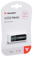verbatim USB-Stick V200 Metal schwarz 64 GB, 1 St.