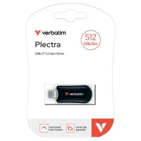 verbatim USB-Stick Plectra schwarz 512 GB, 1 St.