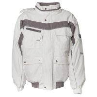 PLANAM® unisex Arbeitsjacke PLALINE weiß, zink...