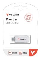 verbatim USB-Stick Plectra weiß 512 GB, 1 St.