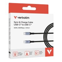 verbatim Sync & Charge Ladekabel schwarz,...