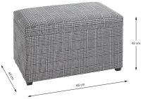 HAKU Möbel Sitztruhe 25529 schwarz, weiß Holz...