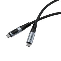 verbatim Sync & Charge mit Display Ladekabel schwarz, Kabellänge: 1,2 m, 100 W