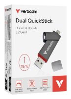 verbatim USB-Stick Dual QuickStick grau 1 TB, 1 St.