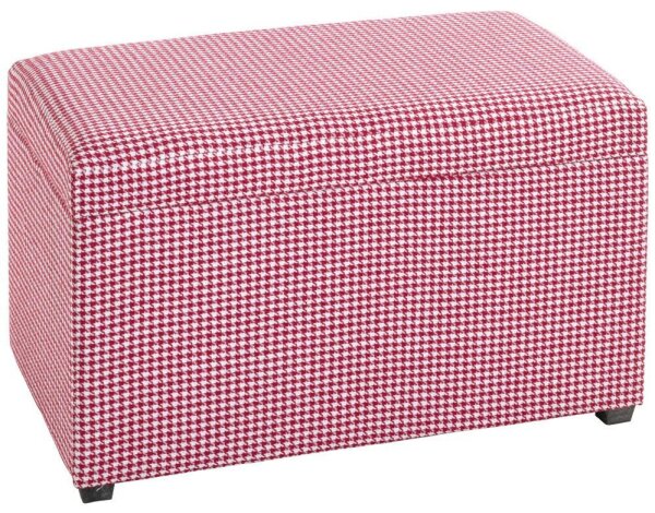 HAKU Möbel Sitztruhe 25430 rot, weiß Holz 65,0 cm