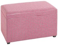 HAKU Möbel Sitztruhe 25430 rot, weiß Holz 65,0 cm