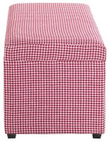 HAKU Möbel Sitztruhe 25430 rot, weiß Holz 65,0 cm