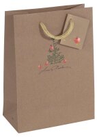 5 SIGEL Geschenktüten Christmas with apples Motiv...