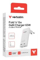 verbatim Fold n’ Go GaN III Ladeadapter weiß,...