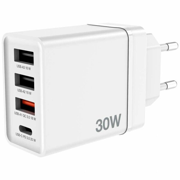 verbatim CHR-30EU2 Ladeadapter weiß, 30 W