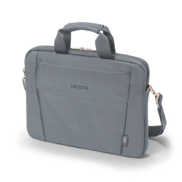 DICOTA Laptoptasche Slim Eco BASE Kunstfaser grau D31305-RPET bis 35,8 cm (14,1 Zoll)