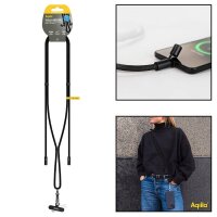 Aqiila® LANYARD Handykette Ladekabel schwarz,...
