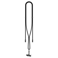 Aqiila® LANYARD Handykette Ladekabel schwarz, Kabellänge: 0,3 - 1,5 m, 60 Watt