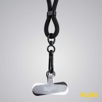 Aqiila® LANYARD Handykette Ladekabel schwarz, Kabellänge: 0,3 - 1,5 m, 60 Watt