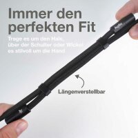 Aqiila® LANYARD Handykette Ladekabel schwarz, Kabellänge: 0,3 - 1,5 m, 60 Watt