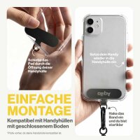 Aqiila® LANYARD Handykette Ladekabel schwarz, Kabellänge: 0,3 - 1,5 m, 60 Watt