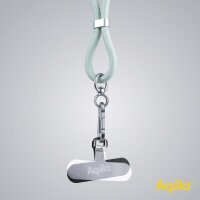 Aqiila® LANYARD Handykette Ladekabel grün, Kabellänge: 0,3 - 1,5 m, 60 Watt
