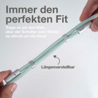 Aqiila® LANYARD Handykette Ladekabel grün, Kabellänge: 0,3 - 1,5 m, 60 Watt