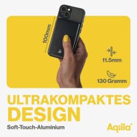 Aqiila® Qi2 wireless Powerbank 5.000 mAh schwarz
