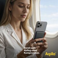 Aqiila® Qi2 wireless Powerbank 5.000 mAh schwarz