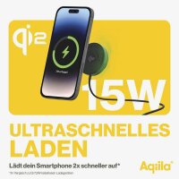 Aqiila® Qi2 Ladeadapter schwarz, 15 Watt