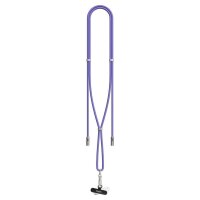 Aqiila® LANYARD Handykette Ladekabel lila, Kabellänge: 0,3 - 1,5 m, 60 Watt