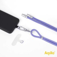 Aqiila® LANYARD Handykette Ladekabel lila, Kabellänge: 0,3 - 1,5 m, 60 Watt