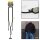 Aqiila® LANYARD Handykette Ladekabel schwarz, Kabellänge: 0,3 - 1,5 m, 30 Watt