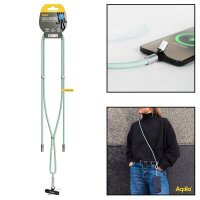 Aqiila® LANYARD Handykette Ladekabel grün,...