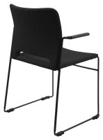 Topstar Besucherstühle Visit Lite RE10ATB0TB0 schwarz Stoff, 4 St.