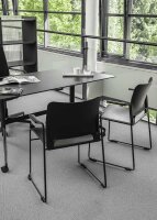 Topstar Besucherstühle Visit Lite RE10ASS schwarz Kunststoff, 4 St.