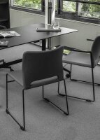 Topstar Besucherstühle Visit Lite RE10ATB3TB3 hellgrau Stoff, 4 St.