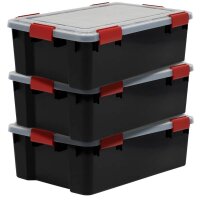 IRIS Ohyama AT-LS BkR/C/D.Red Aufbewahrungsboxen 3x 30,0...