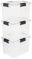 IRIS Ohyama Water Proof Aufbewahrungsboxen 3x 20,0 l...