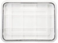 IRIS Ohyama Water Proof Aufbewahrungsboxen 3x 10,0 l transparent, schwarz 29,0 x 39,0 x 14,6 cm, 3 St.