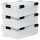IRIS Ohyama Water Proof Aufbewahrungsboxen 3x 30,0 l transparent, schwarz 29,0 x 39,0 x 19,1 cm, 3 St.