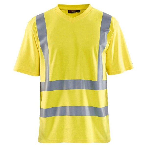 BLAKLÄDER® unisex Warnschutz Shirt 3380 gelb Größe L, 1 St.
