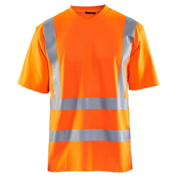 BLAKLÄDER® unisex Warnschutz Shirt 3380 orange Größe XS, 1 St.