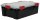 IRIS Ohyama AT-LS BkR/C/D.Red Aufbewahrungsbox 30,0 l schwarz, transparent, rot 29,0 x 39,0 x 19,1 cm, 1 St.