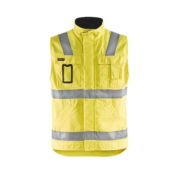 BLAKLÄDER® unisex Warnweste 8505 gelb, marine Größe 2XL