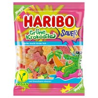 HARIBO Grüne Krokodile sauer Fruchtgummi 175,0 g