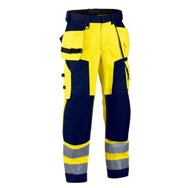 BLAKLÄDER® unisex Warnschutzhose 1568 gelb, marine Größe 44