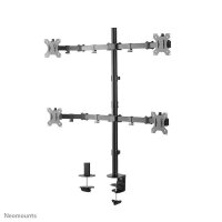 Neomounts Monitor-Halterung FPMA-D550D4BLACK schwarz für 4 Monitore, Tischklemme, Tischbohrung